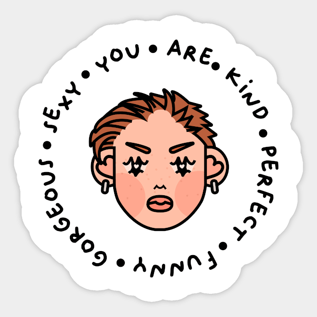 Angry kids - 036 Sticker by chocosprunes